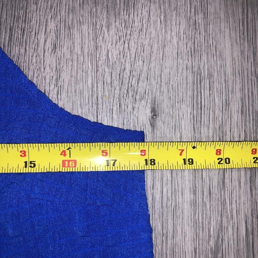 Lilly Pulitzer Womens Sz Small Shirt Blue Naeem Textured Pullover Fringe Hem Top - Picture 4 of 7